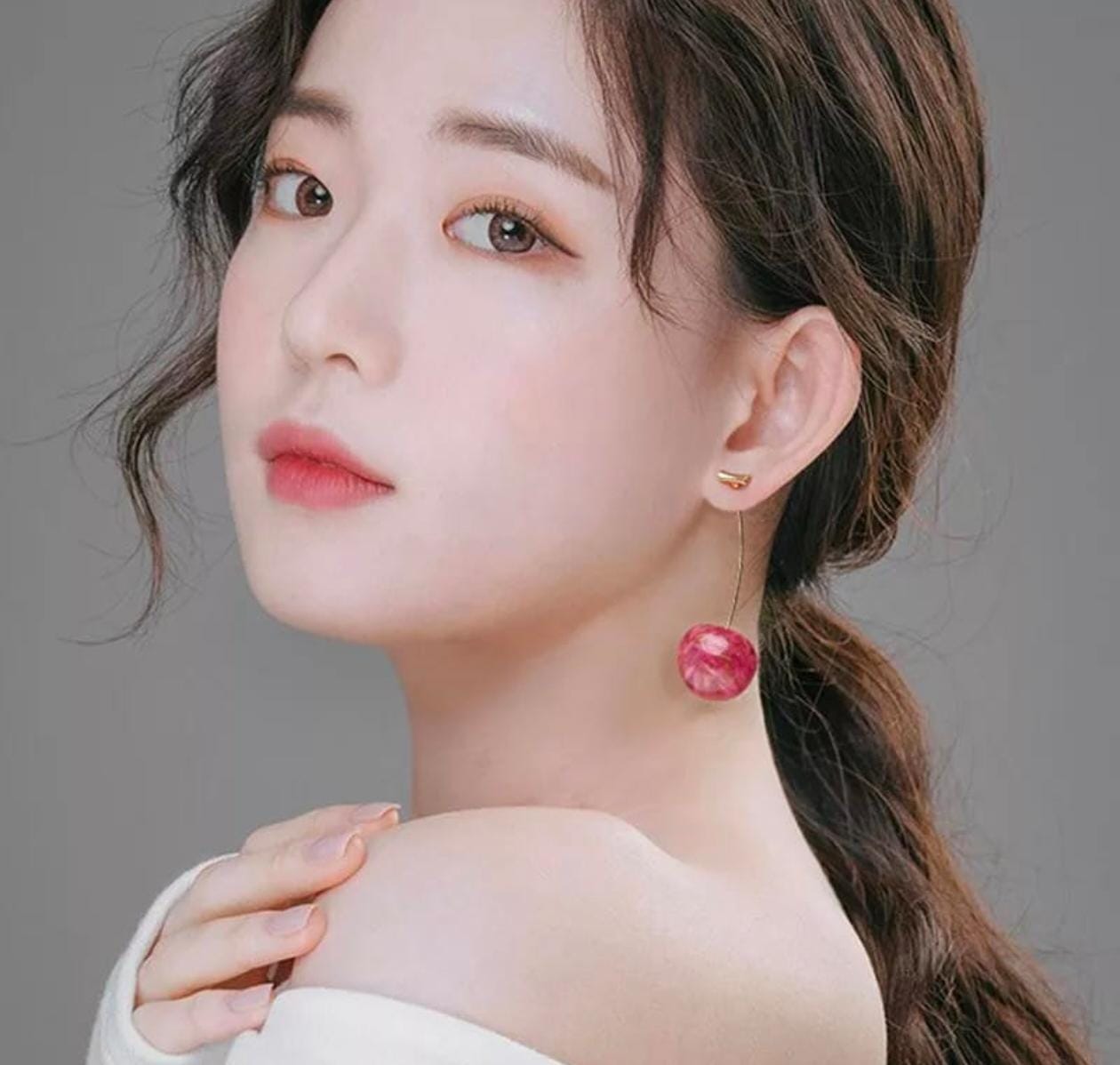 Cherry Blossom Drop Earrings – Playful & Elegant Statement