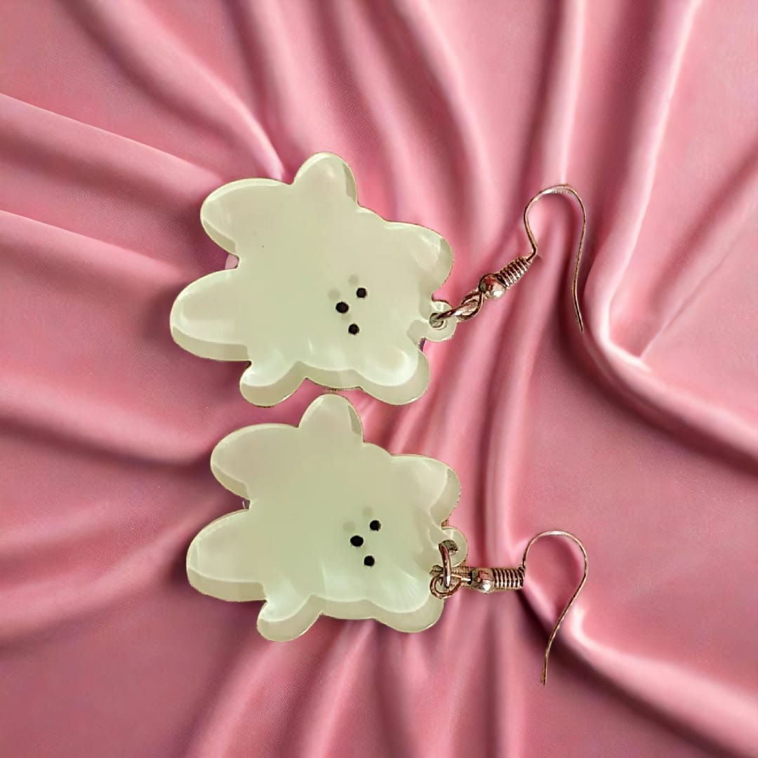 Mint Gummy Bear Dangle Earrings – Cute Resin Drop Earrings