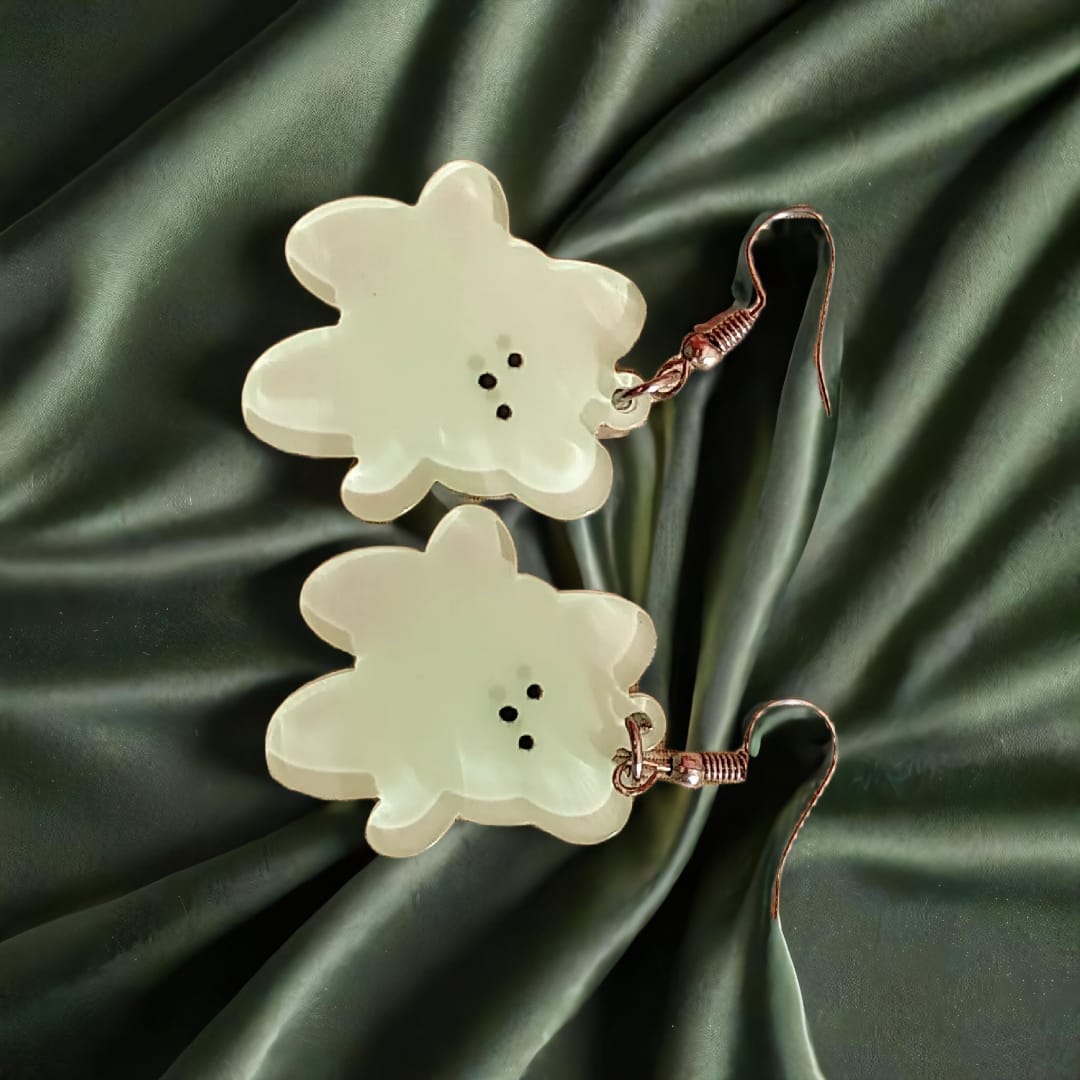 Mint Gummy Bear Dangle Earrings – Cute Resin Drop Earrings