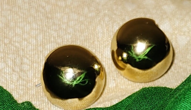 Classic Gold Dome Stud Earrings – Bold & Timeless Elegance